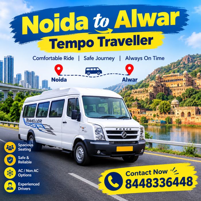 Noida to Alwar Tempo Traveller