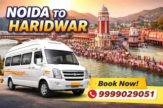 Noida to Haridwar Tempo Traveller
